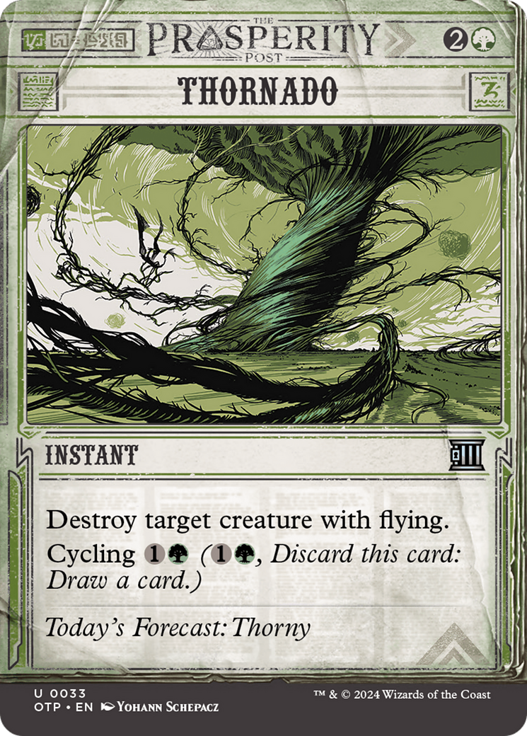 Thornado (OTP-033)  Foil - Breaking News: (Showcase) (Borderless)