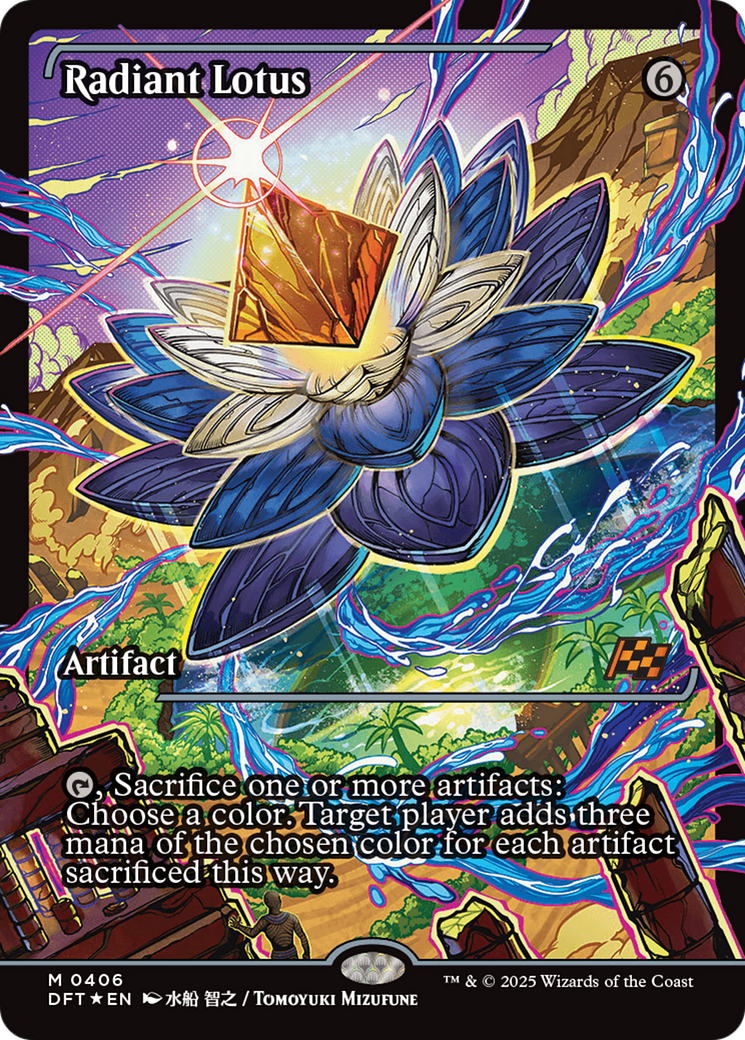 Radiant Lotus (Showcase) (DFT-406)  Foil - Aetherdrift: (Showcase)