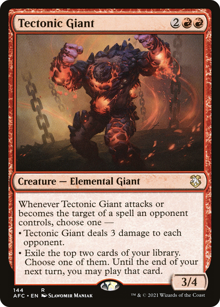Tectonic Giant (AFC-144) - Adventures in the Forgotten Realms Commander