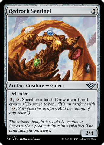 Redrock Sentinel (OTJ-247)  Foil - Outlaws of Thunder Junction