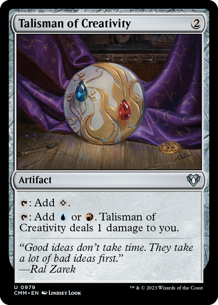 Talisman of Creativity (CMM-979)  - Commander Masters