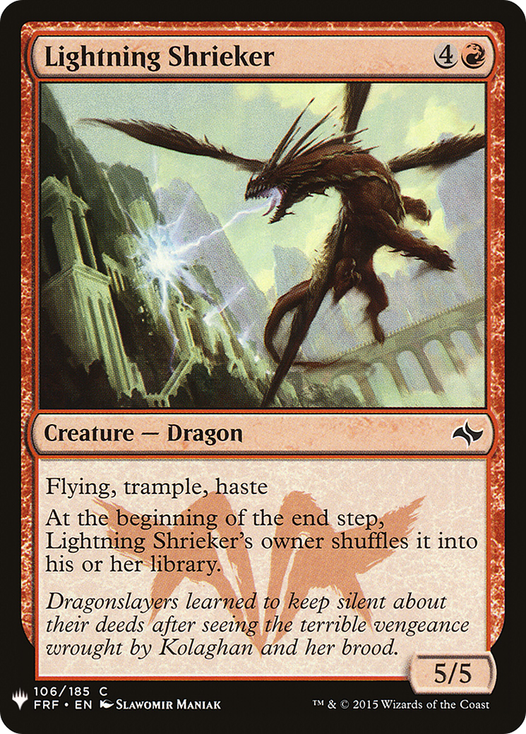 Lightning Shrieker (LIST-106)  - The List