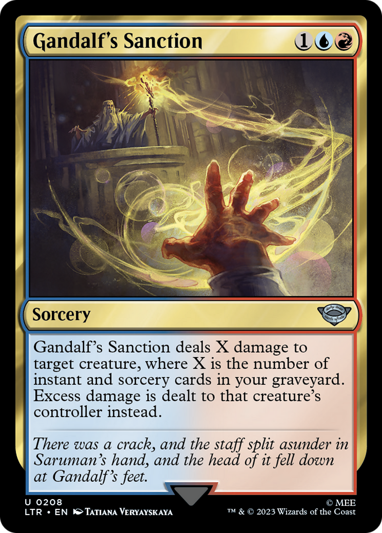 Gandalf's Sanction (LTR-208)  Foil - The Lord of the Rings: Tales of Middle-earth