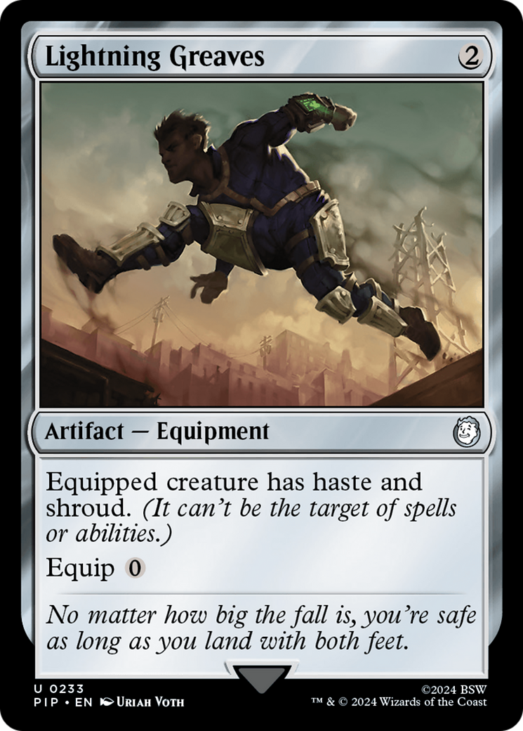 Lightning Greaves (PIP-233)  Foil - Fallout