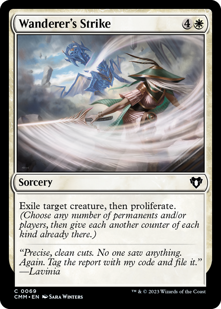 Wanderer's Strike (CMM-069)  Foil - Commander Masters