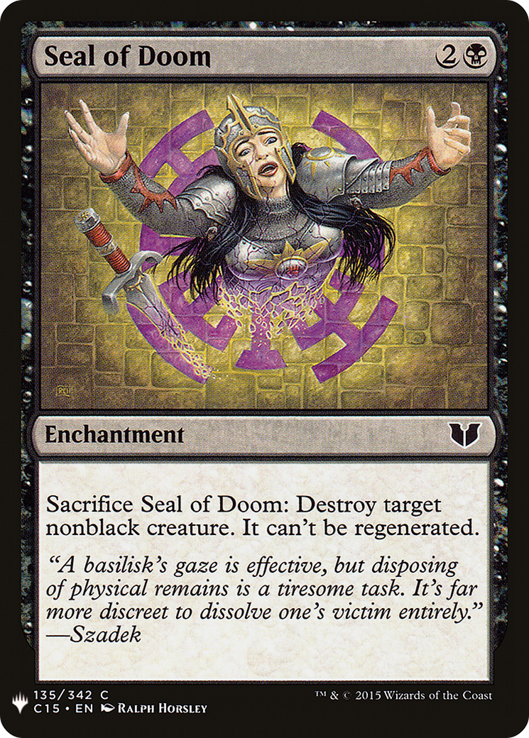 Seal of Doom (LIST-C15-135)  - The List