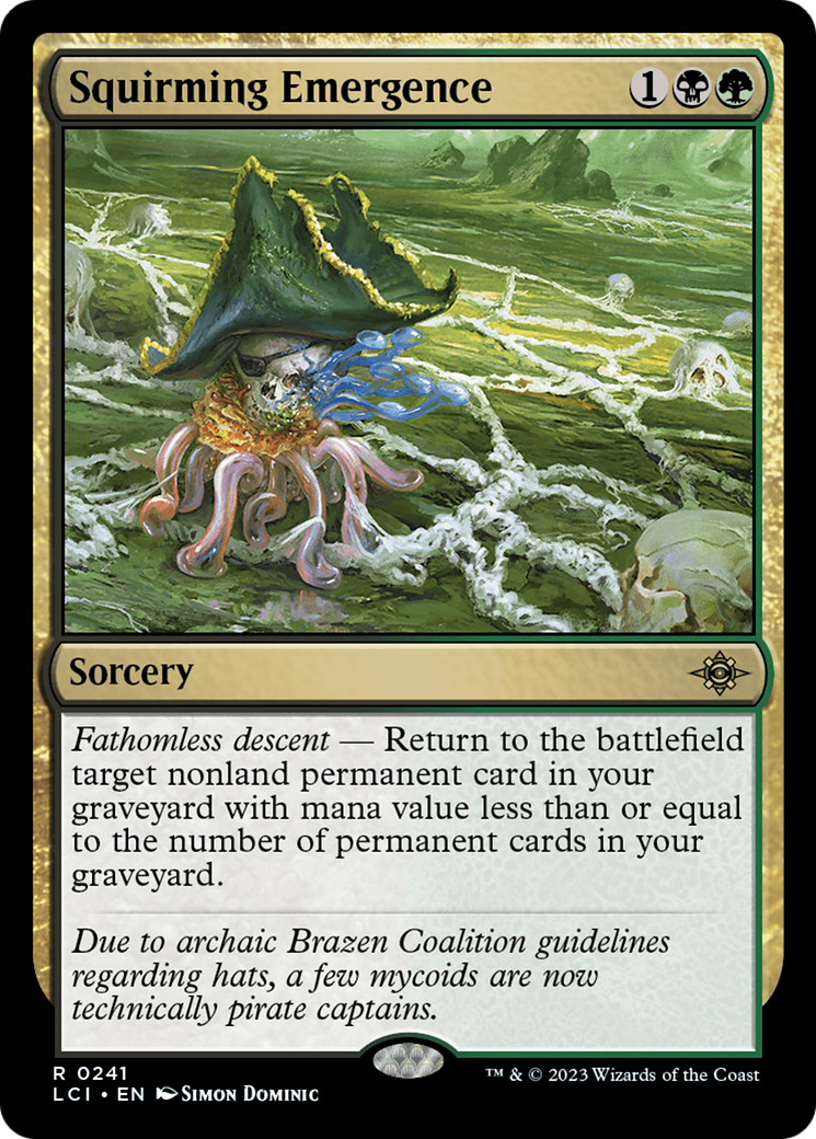 Squirming Emergence (LCI-241)  - The Lost Caverns of Ixalan