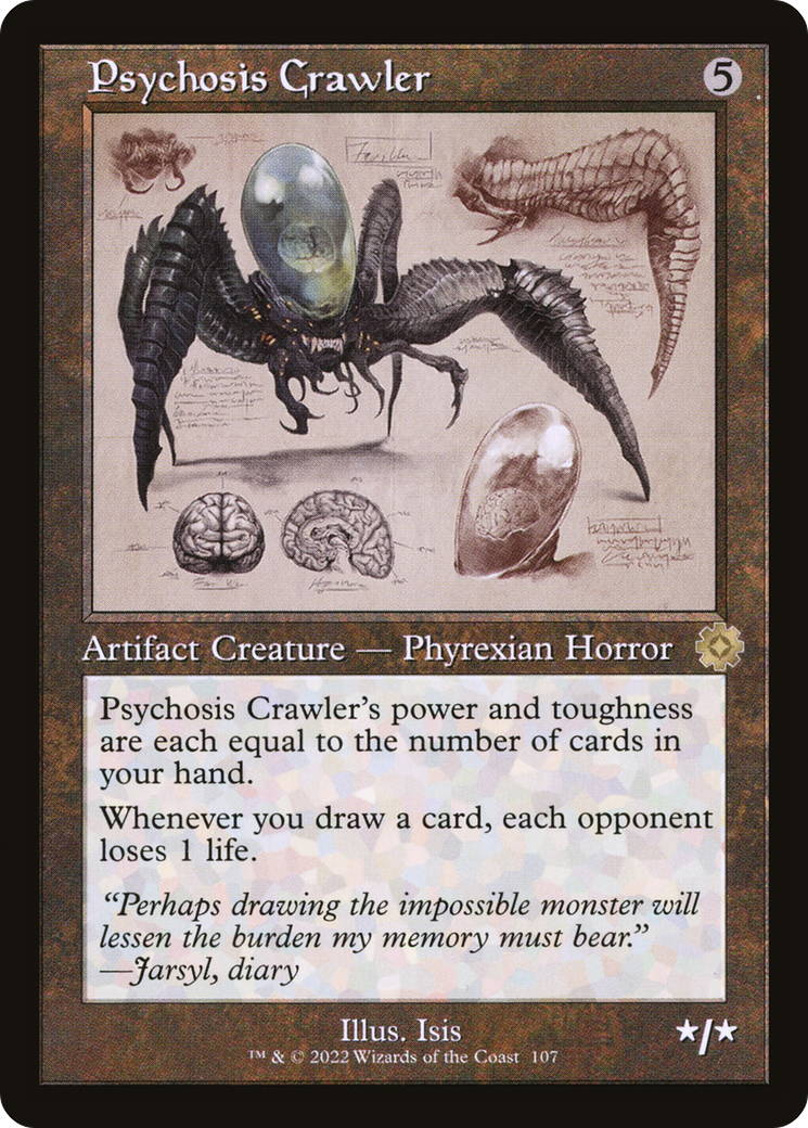 Psychosis Crawler (Schematic) (BRR-107)  - The Brothers' War Retro Artifacts