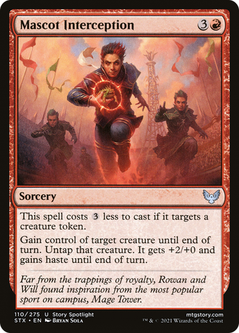 Mascot Interception (STX-110)  Foil - Strixhaven: School of Mages