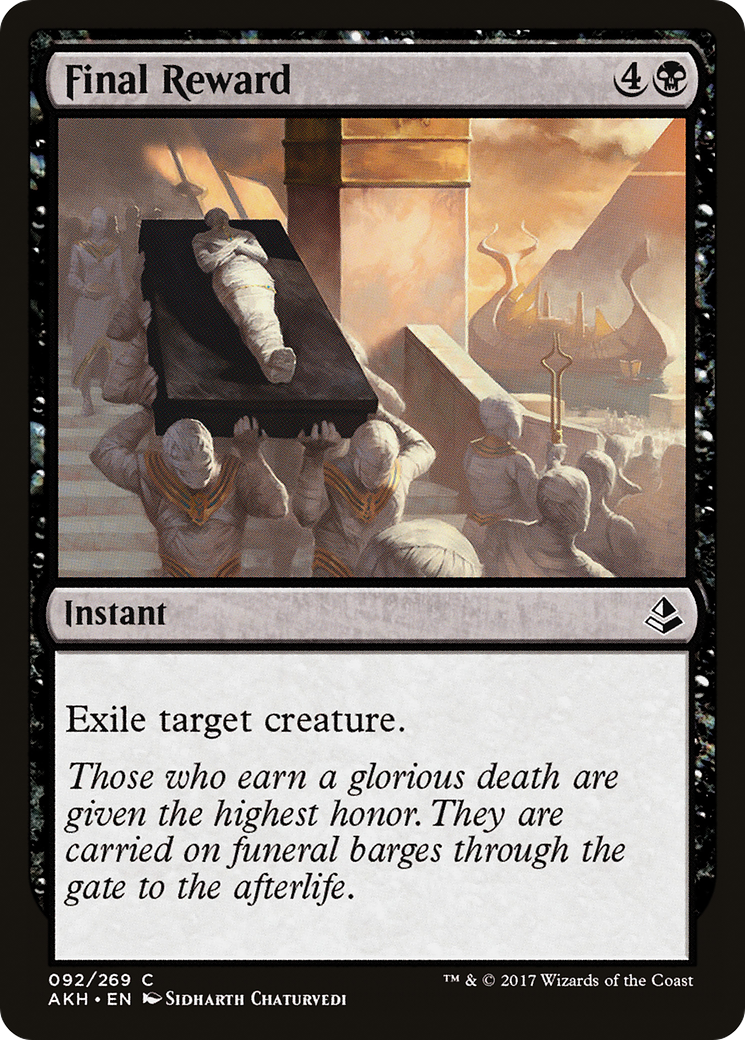 Final Reward (AKH-092)  Foil - Amonkhet
