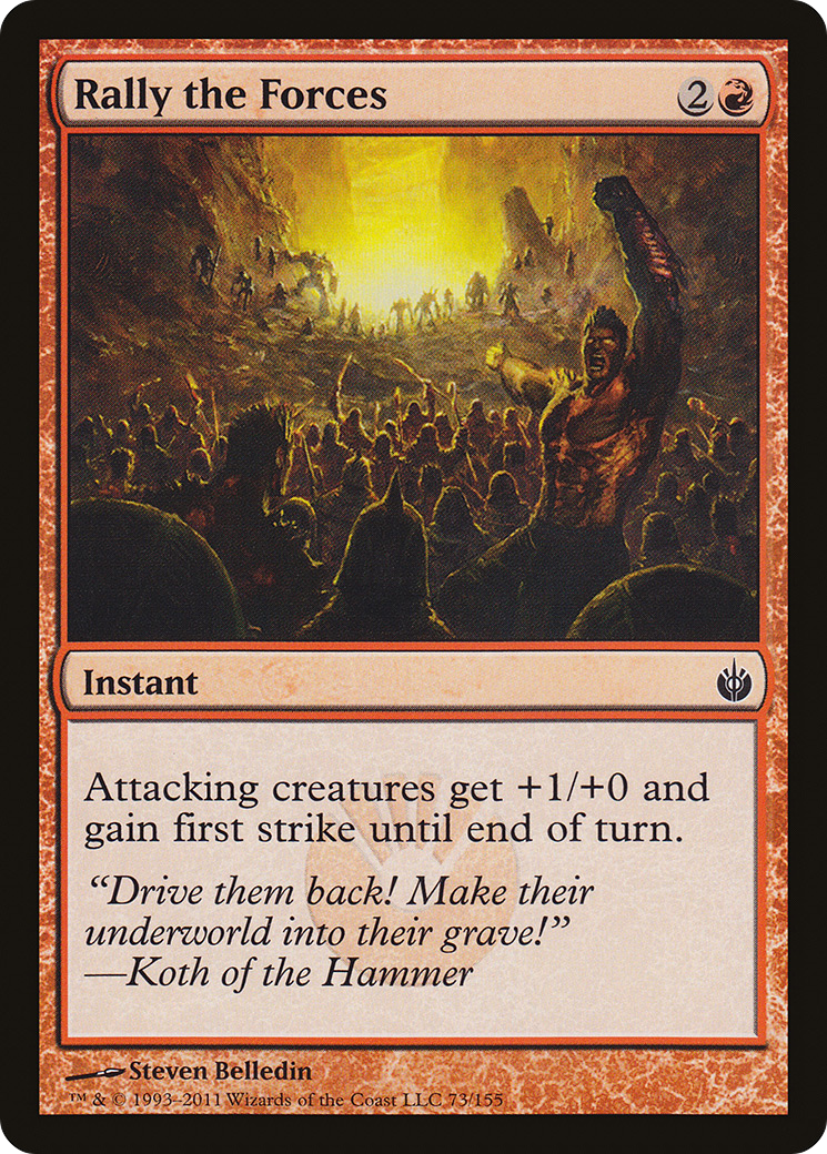Rally the Forces (MBS-073)  Foil - Mirrodin Besieged