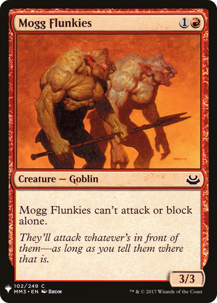 Mogg Flunkies (LIST-MM3-102)  - The List
