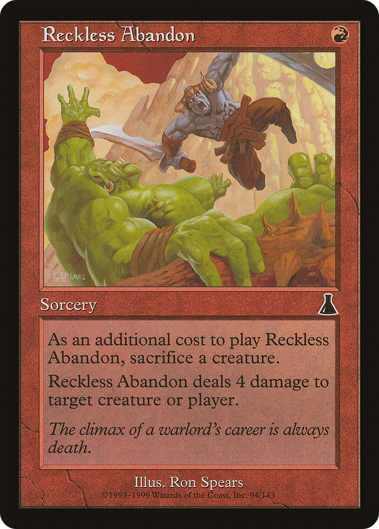 Reckless Abandon (UDS-094) - Urza's Destiny Foil