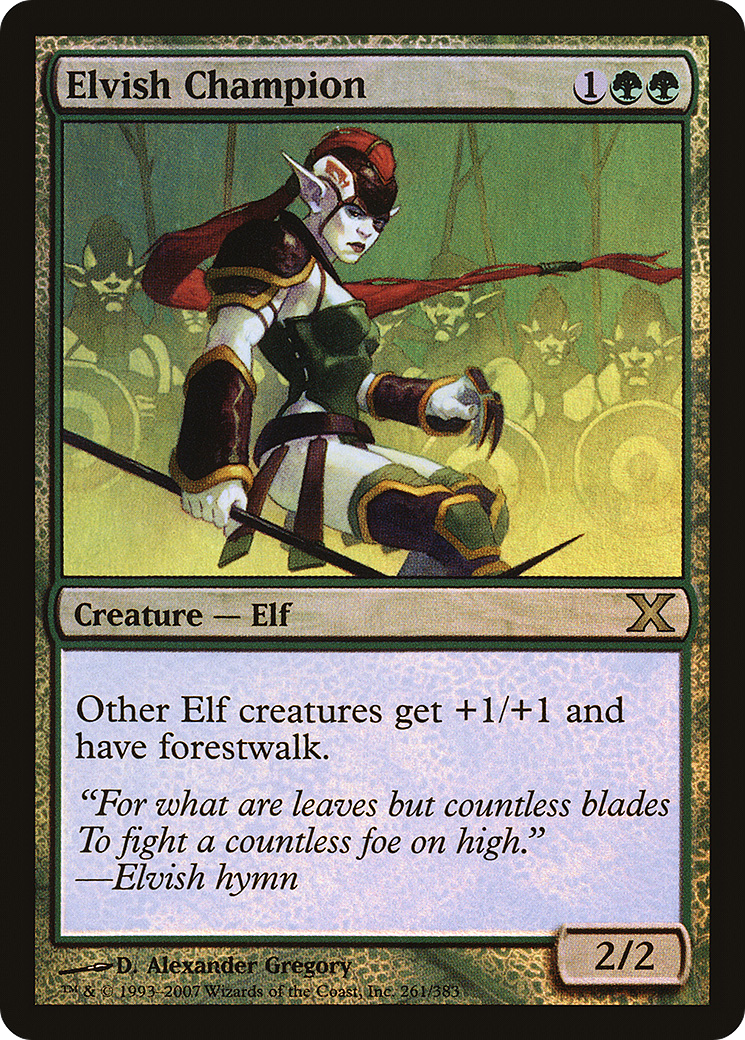 Elvish Champion (10E-261★)  Foil - Tenth Edition