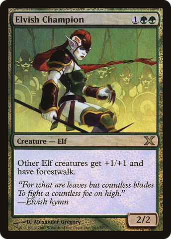 Elvish Champion (10E-261★)  Foil - Tenth Edition