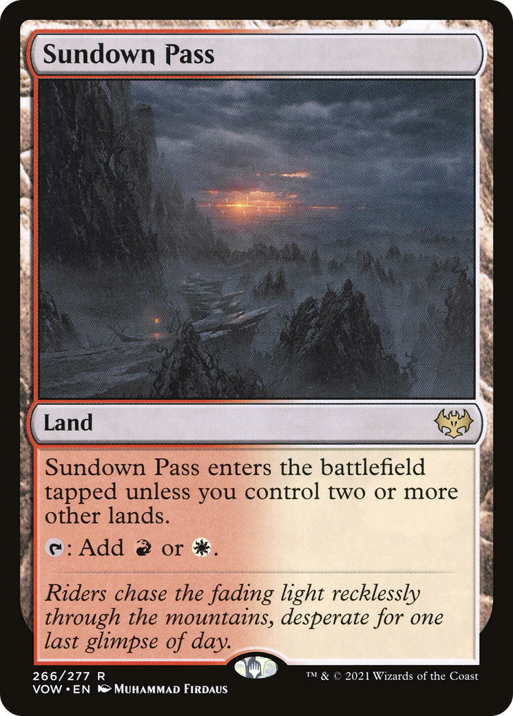 Sundown Pass (VOW-266)  Foil - Innistrad: Crimson Vow