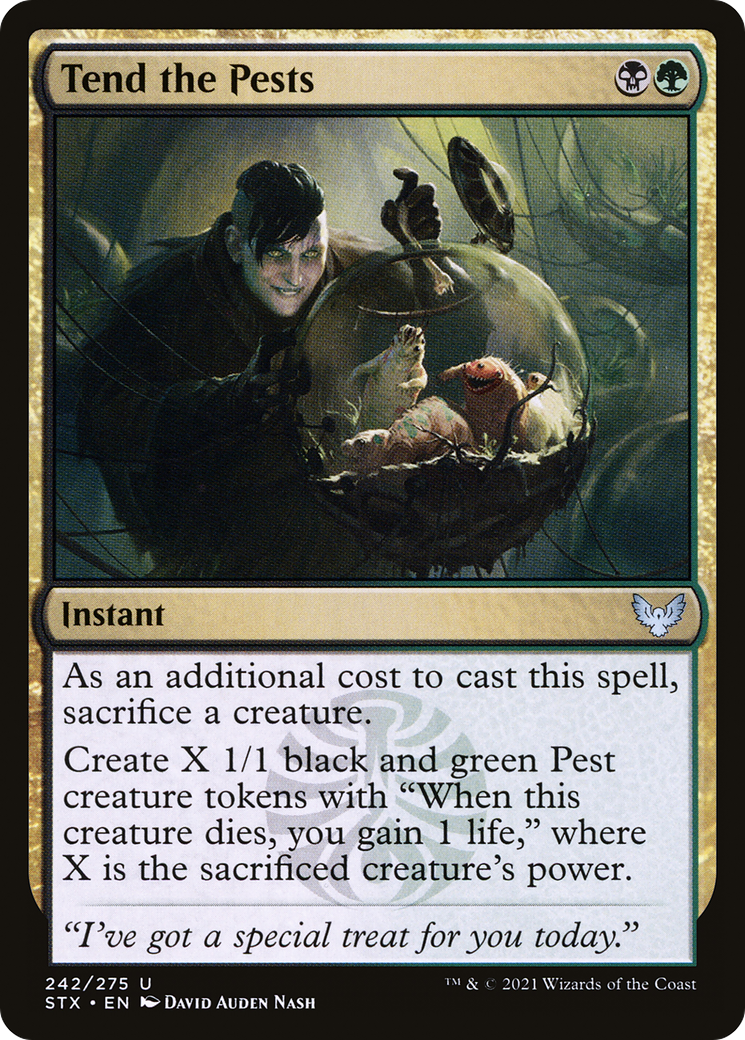 Tend the Pests (STX-242)  Foil - Strixhaven: School of Mages