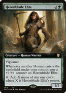 Heronblade Elite (Extended Art) (MIC-064)  - Midnight Hunt Commander: (Extended Art)