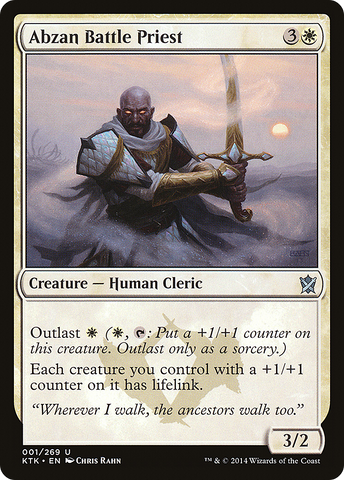 Abzan Battle Priest (KTK-001)  Foil - Khans of Tarkir