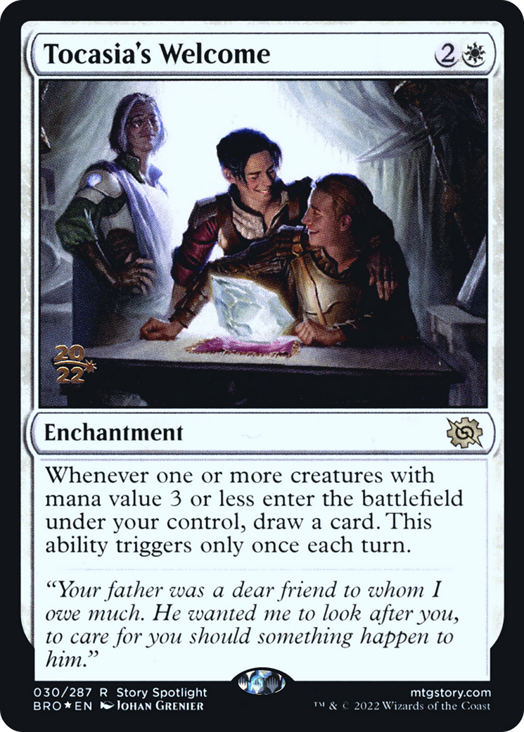 Tocasia's Welcome (PRE-030)  Foil - The Brothers' War Promos
