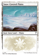 Snow-Covered Plains (White Border) (MB2-116)  - Mystery Booster 2: (snow)