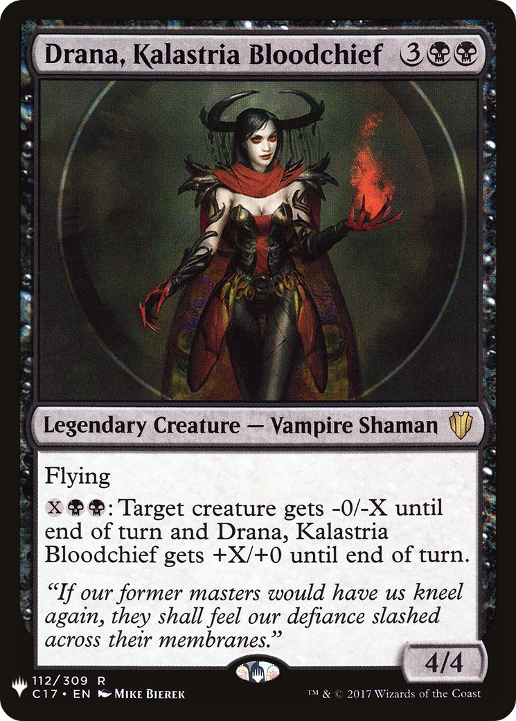 Drana, Kalastria Bloodchief (LIST-C17-112)  - The List