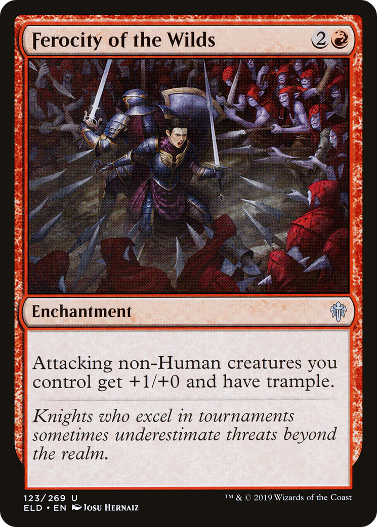 Ferocity of the Wilds (ELD-123) - Throne of Eldraine Foil