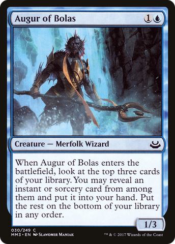 Augur of Bolas (MM3-030)  - Modern Masters 2017