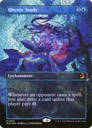 Rhystic Study (Anime Borderless) (Confetti Foil) (WOT-091)  Foil - Wilds of Eldraine: Enchanting Tales