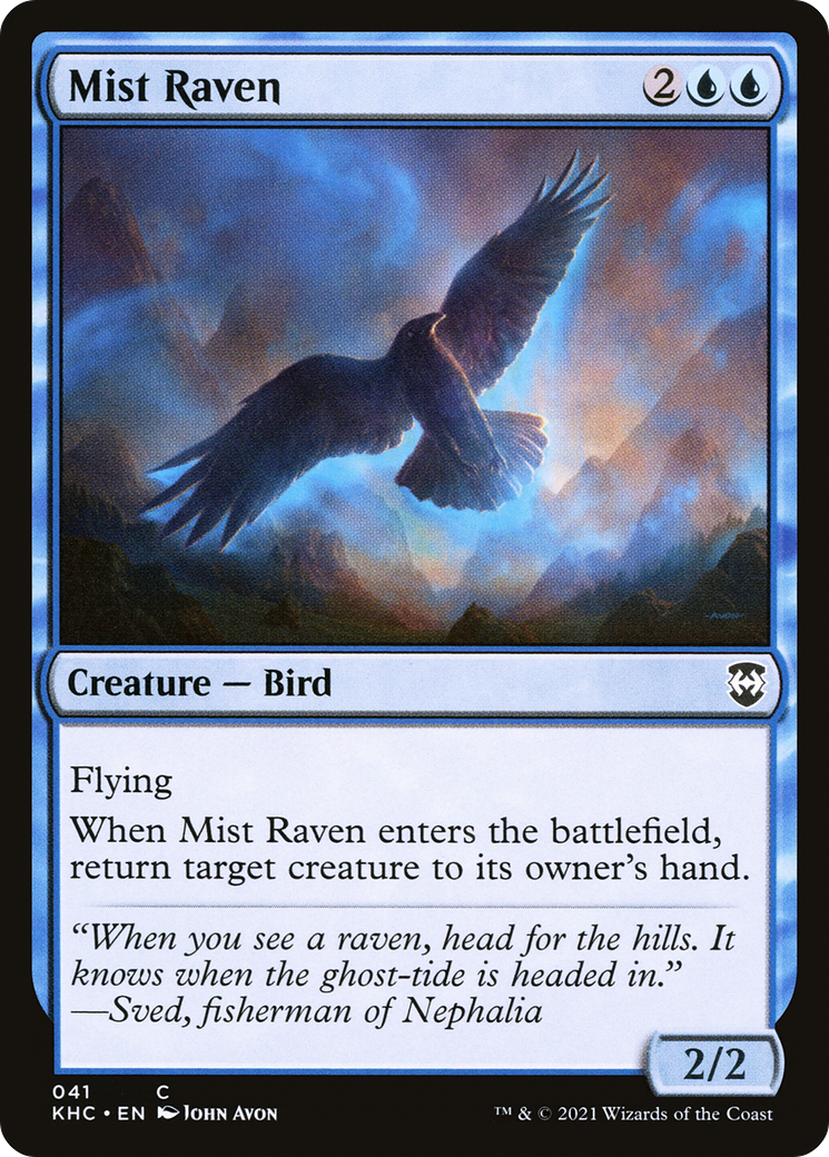 Mist Raven (KHC-041)  - Kaldheim Commander