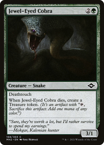 Jewel-Eyed Cobra (MH2-168)  Foil - Modern Horizons 2