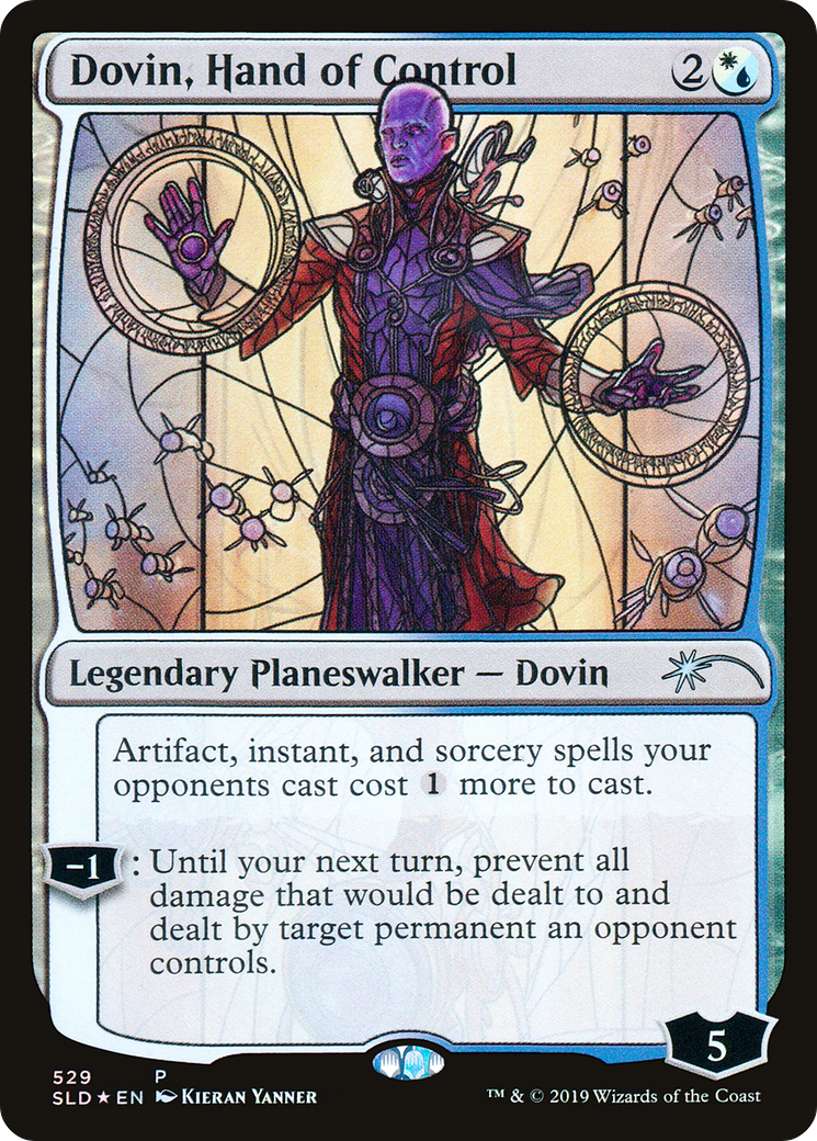 Dovin, Hand of Control (Stained Glass) (SLD-529)  Foil - Secret Lair Drop