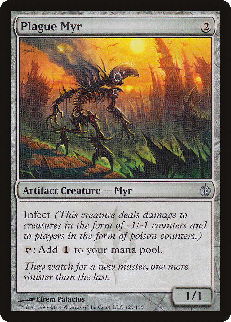 Plague Myr (MBS-125)  Foil - Mirrodin Besieged