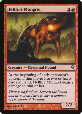 Hellfire Mongrel (ZEN-130)  Foil - Zendikar