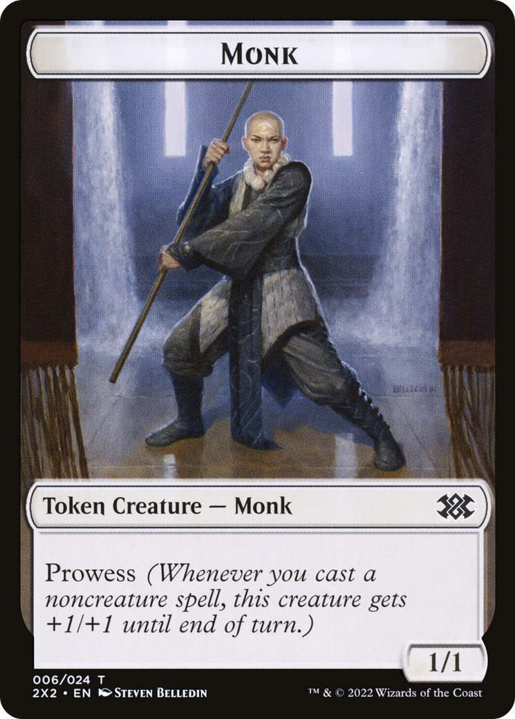 Monk (T2X2-006) - Double Masters 2022 Tokens