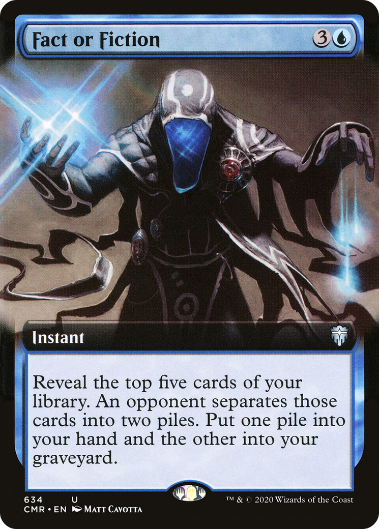 Fact or Fiction (Extended Art) (CMR-634)  - Commander Legends: (Extended Art)
