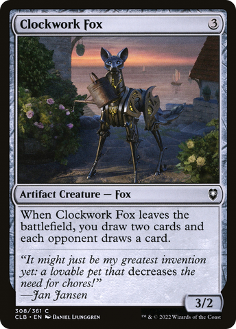 Clockwork Fox (CLB-308)  - Commander Legends: Battle for Baldur's Gate