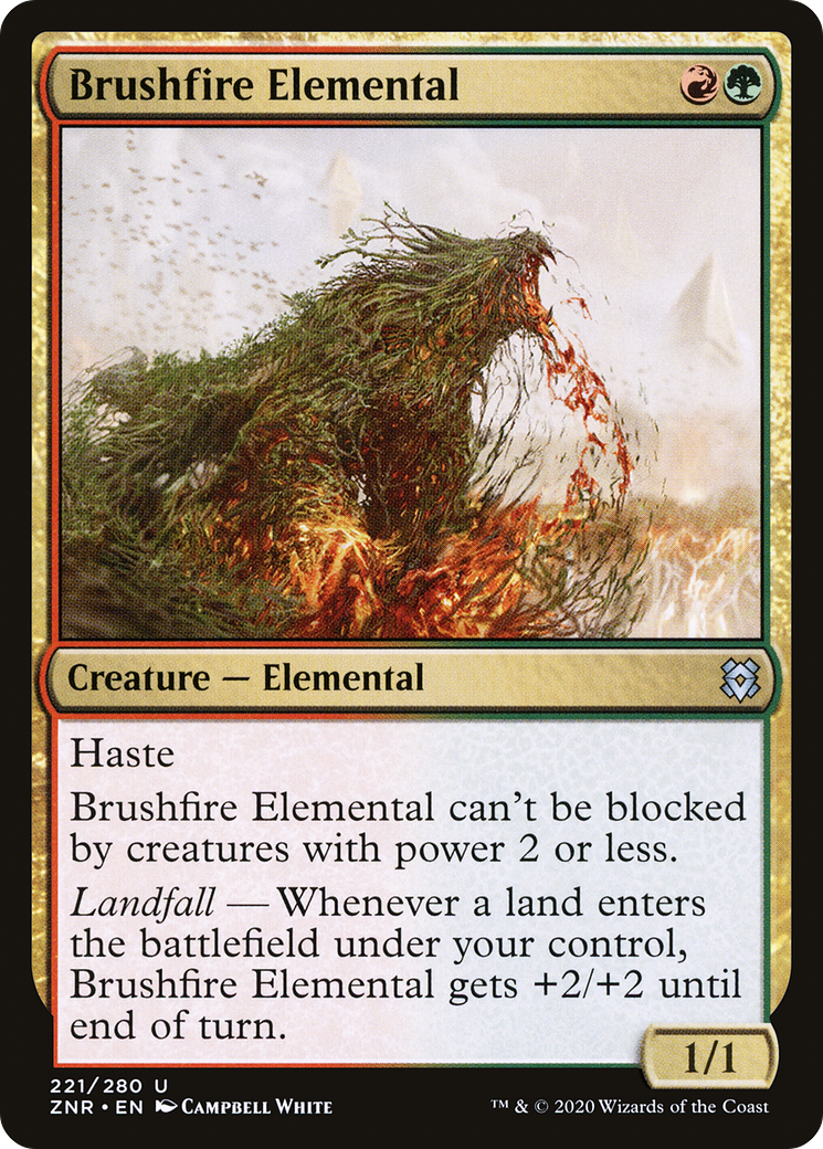 Brushfire Elemental (ZNR-221)  - Zendikar Rising