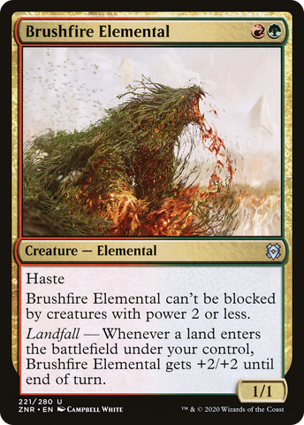Brushfire Elemental (ZNR-221)  Foil - Zendikar Rising