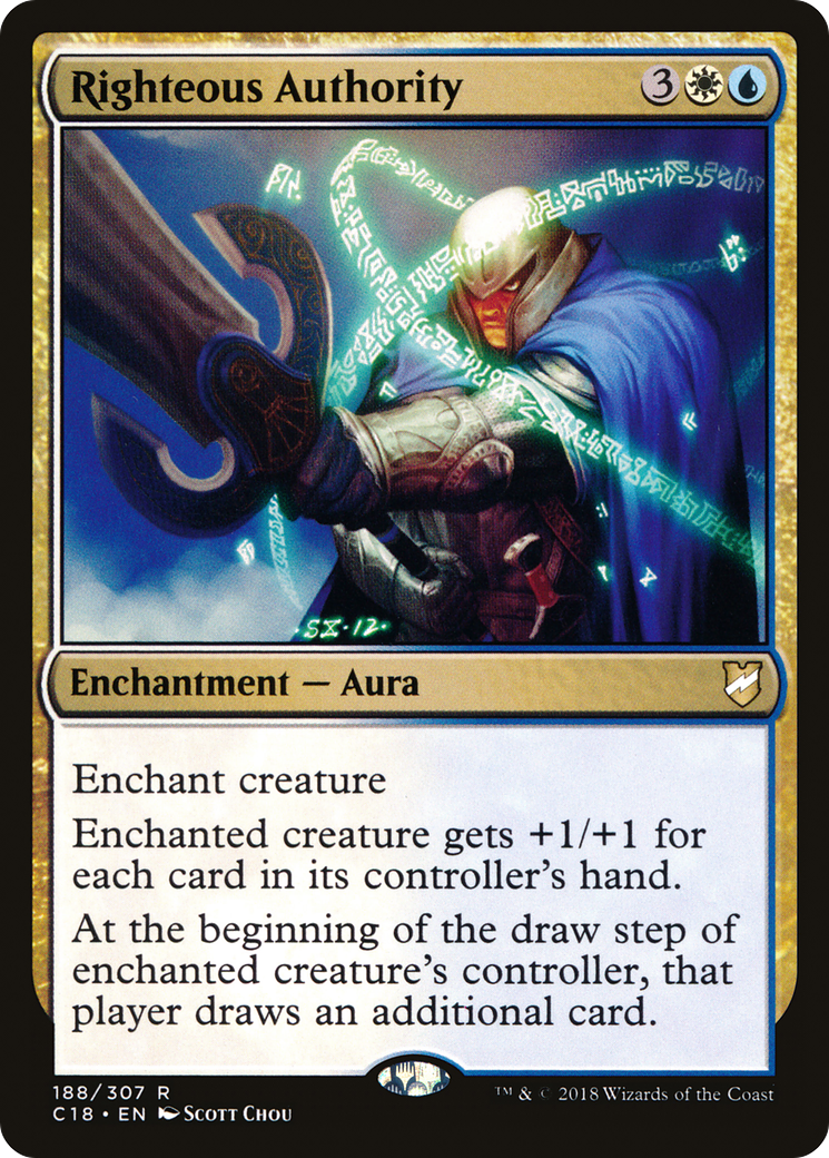Righteous Authority (C18-188)  - Commander 2018