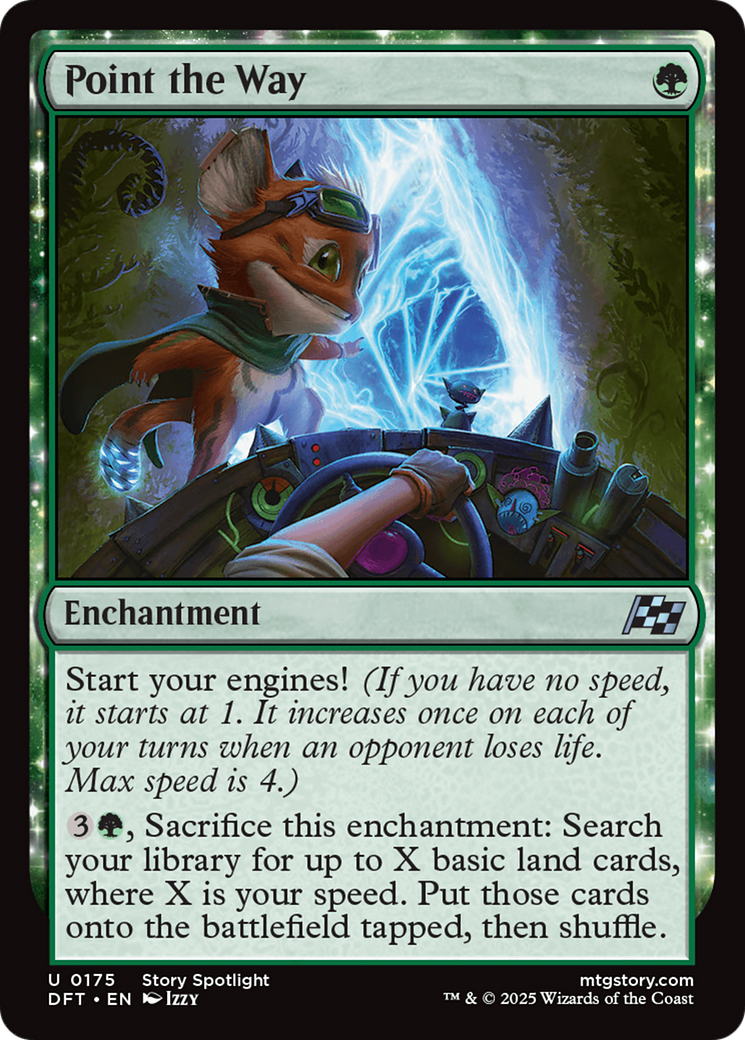 Point the Way (DFT-175) - Aetherdrift: (enchantment) Foil