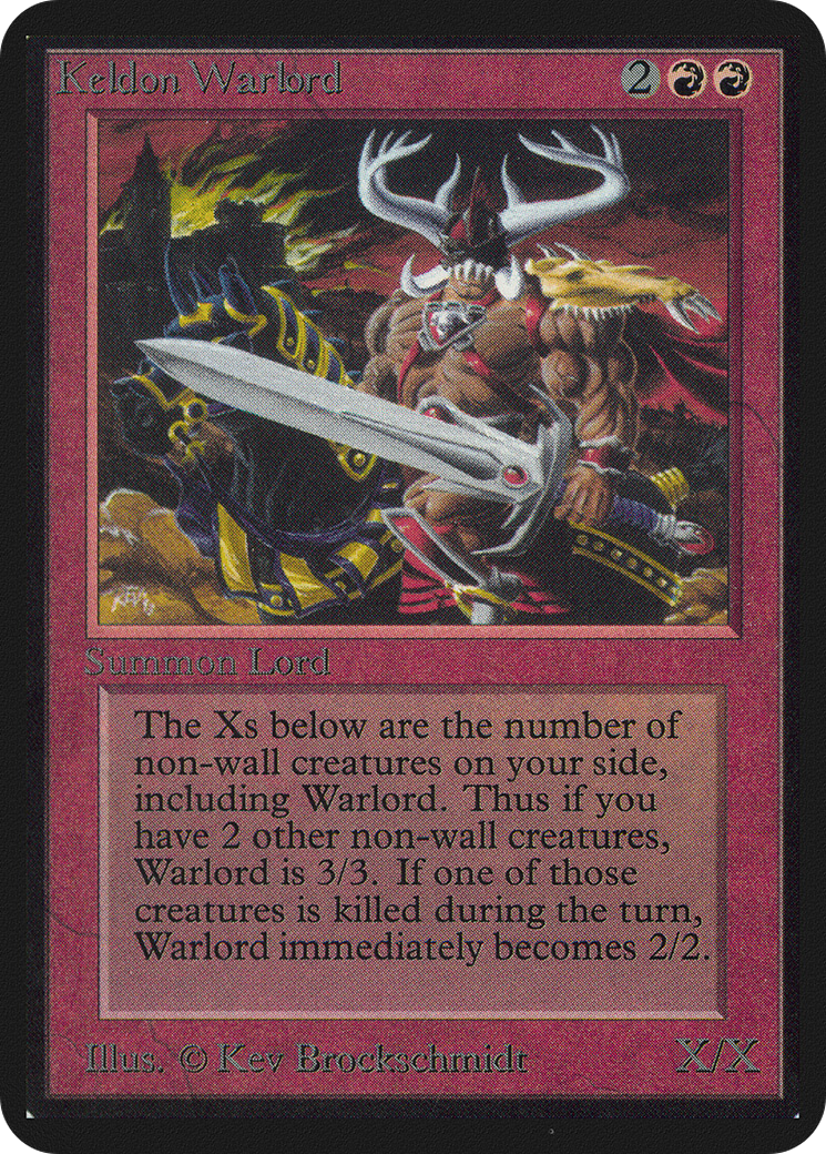 Keldon Warlord (LEA-)  - Limited Edition Alpha