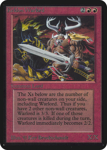 Keldon Warlord (LEA-)  - Limited Edition Alpha