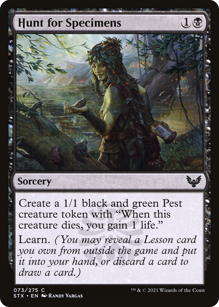 Hunt for Specimens (STX-073)  Foil - Strixhaven: School of Mages