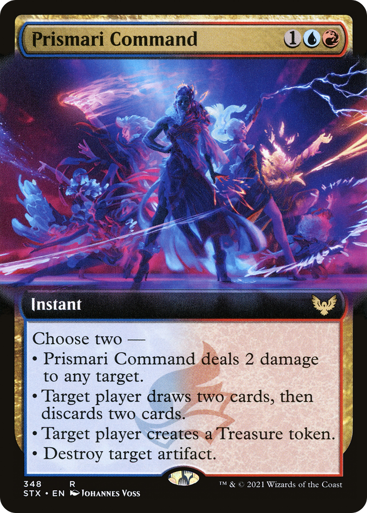 Prismari Command (Extended Art) (STX-348)  - Strixhaven: School of Mages: (Extended Art)