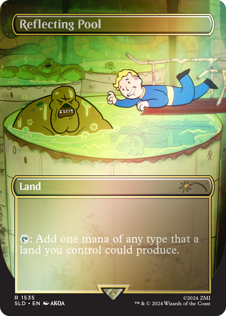 Reflecting Pool (Rainbow Foil) (SLD-1535)  Foil - Secret Lair Drop (Borderless)