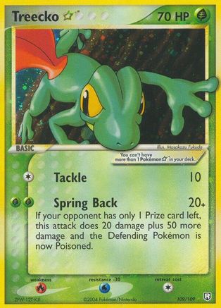 Treecko Star 109  - Holofoil Team Rocket Returns - Ultra Rare