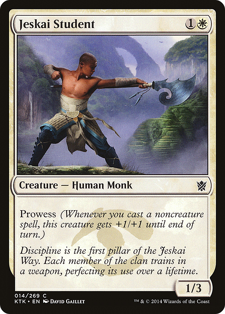 Jeskai Student (KTK-014)  - Khans of Tarkir