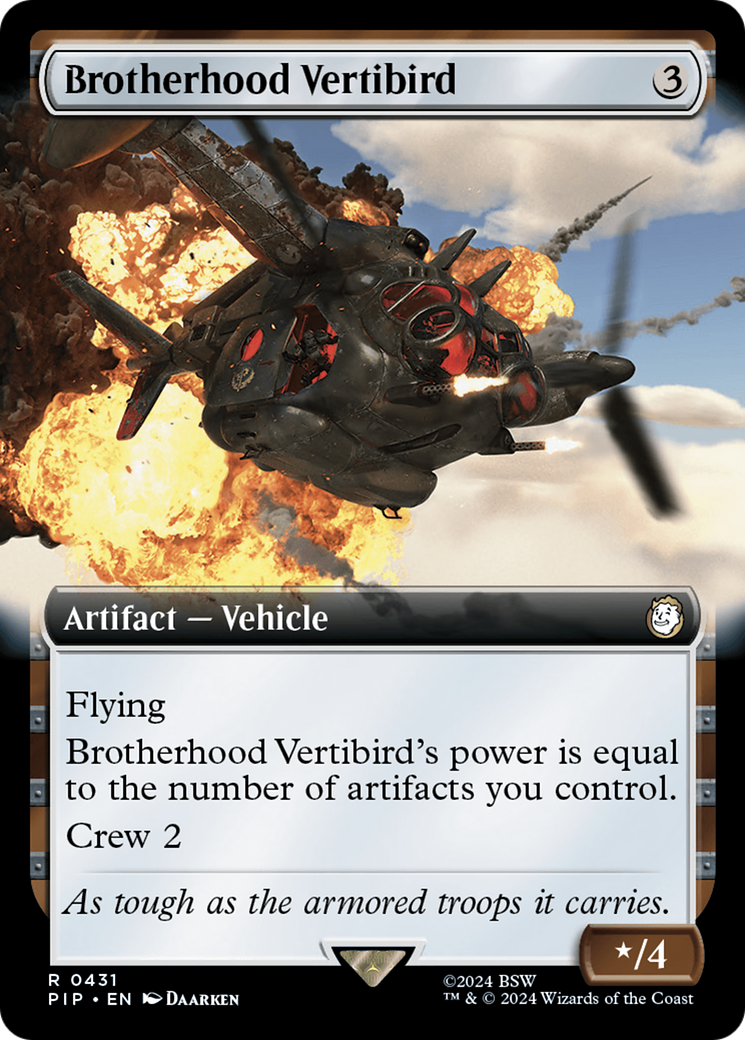 Brotherhood Vertibird (Extended Art) (PIP-431) - Fallout: (Extended Art)