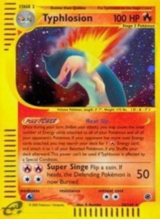 Typhlosion (28) 028  - Reverse Holofoil Expedition - Holo Rare